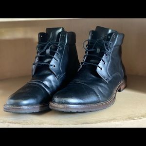 Johnston & Murphy Black Leather Boots